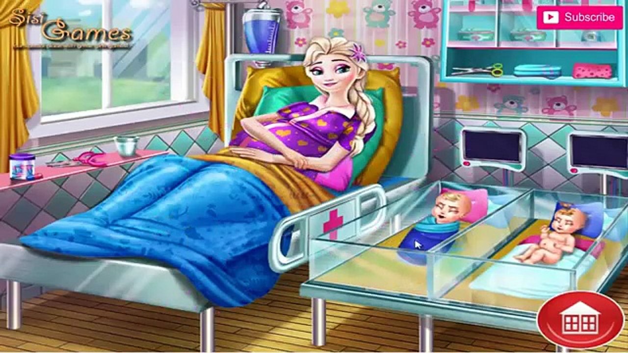 Elsa Anna Ladybug Cinderella Pregnant Twins Birth - Disney Princess Baby Compilation Games