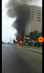 Fire Flame At pizza hut in boat basin karachi - HDEntertainment