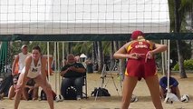 University of Hawaii UH vs USC sand beach volleyball finals