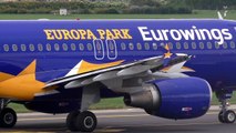 Eurowings Airbus 320 *Europa Park Livery* takeoff at Graz Airport | D-ABDQ
