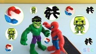 Super Hero Adventures Spiderman y Hulk vs Venom y Electro