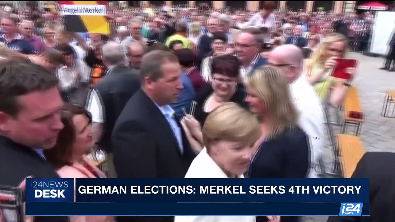 i24NEWS DESK | German elections: Merkel seeks 4th victory | Sunday, September 24th 2017