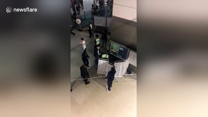 Immediate aftermath of Stratford acid attack