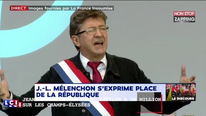 Jean-Luc Mélenchon veut "déferler à un million sur les Champs-Elysées" (vidéo)