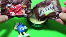 M&Ms Chocolate Learn Colors a lot of candy surprise eggs coklat mm