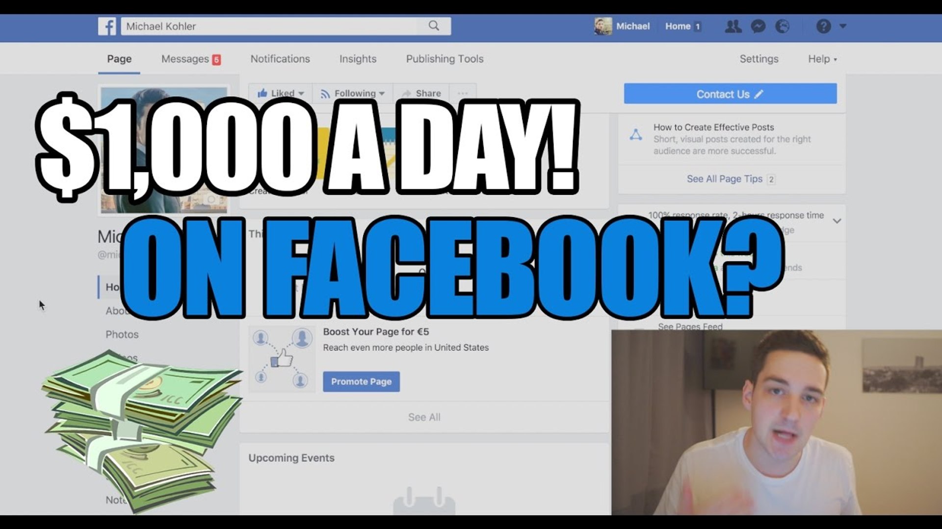 ⁣How To Make $1000 A Day On Facebook - New Tutorial 2017