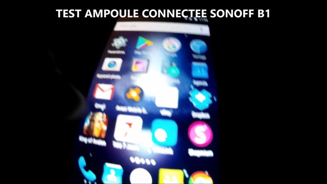test ampoule connectée sonoff b1 HD