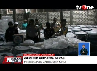 Polisi Gerebek dan Sita Puluhan Ribu Liter Miras