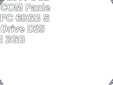 Intel Atom D2500 Dual LAN Dual COM Fanless MiniITX PC 60GB Solid State Drive D2500CCE 2GB