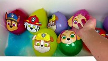 Paw Patrol Colored Balloon Popping/Water Splashing/Learn Colors/Paw Patrol Party Masks Finger Family