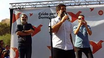 Discurs del president de Jordi Sànchez a la plaça de la Universitat