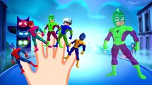 Герои в масках Человек Паук мультфильм игра песенка семья пальчиков PJ Masks Finger Family Spiderman