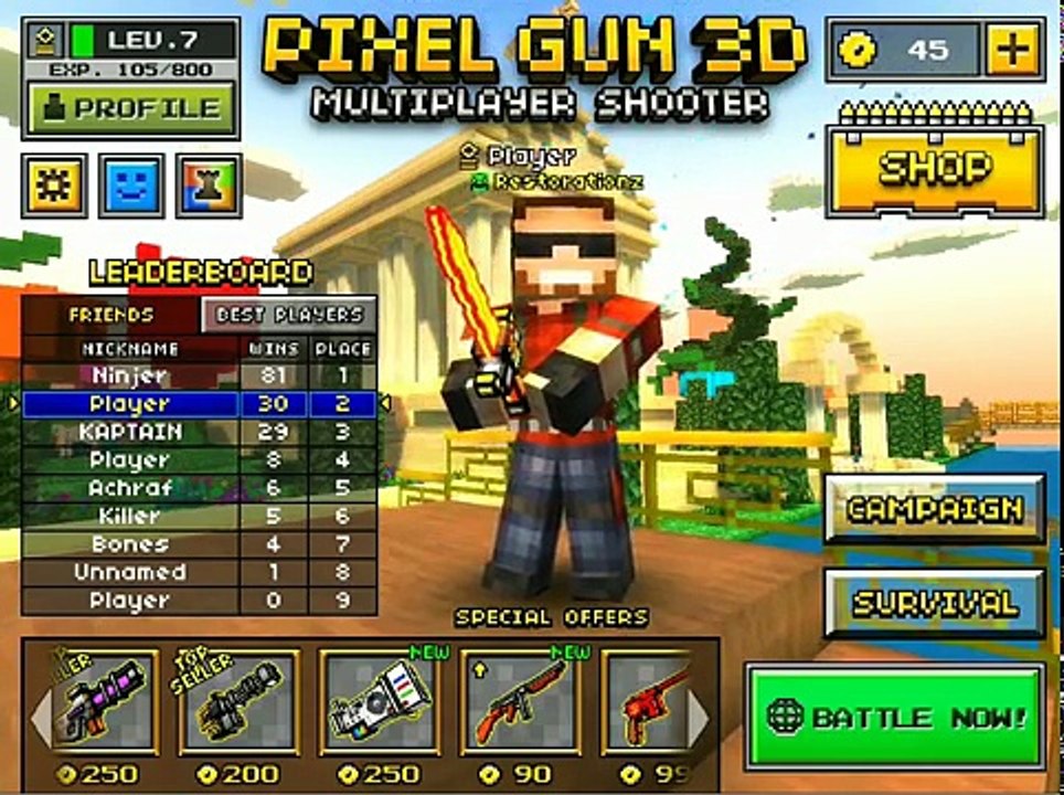 Pixel Gun 3D Glitch