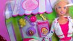 Barbie Doll & Dog Tanner Eats Treats, Poops, Plays, Playset with Pooper Scooper - Toy Review Video