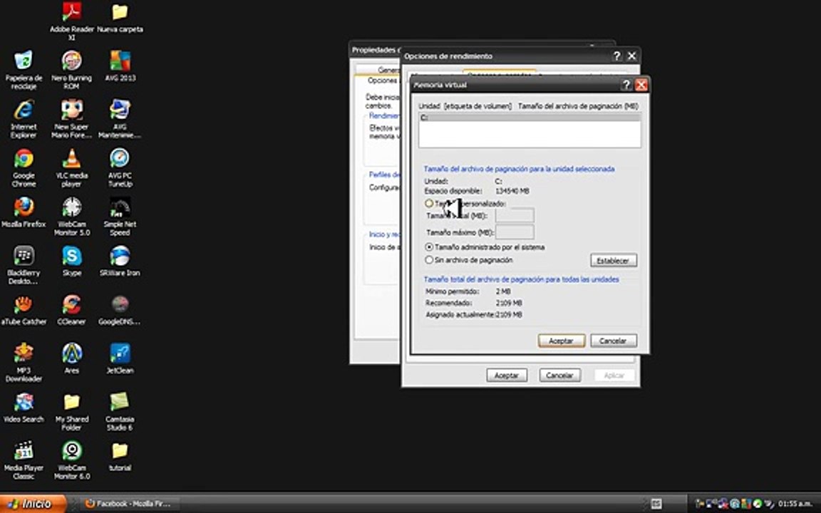 Aumentar el rendimiento de la pc (Memoria Ram y Procesador) Windows XP..!!