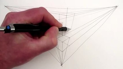 How to Draw a City in 3-Point Perspective