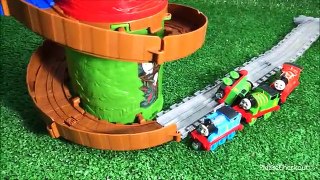 Thomas and Friends Toy Trains Percy, James, Thomas, Diesel on Take n Play Spiral Tower sets