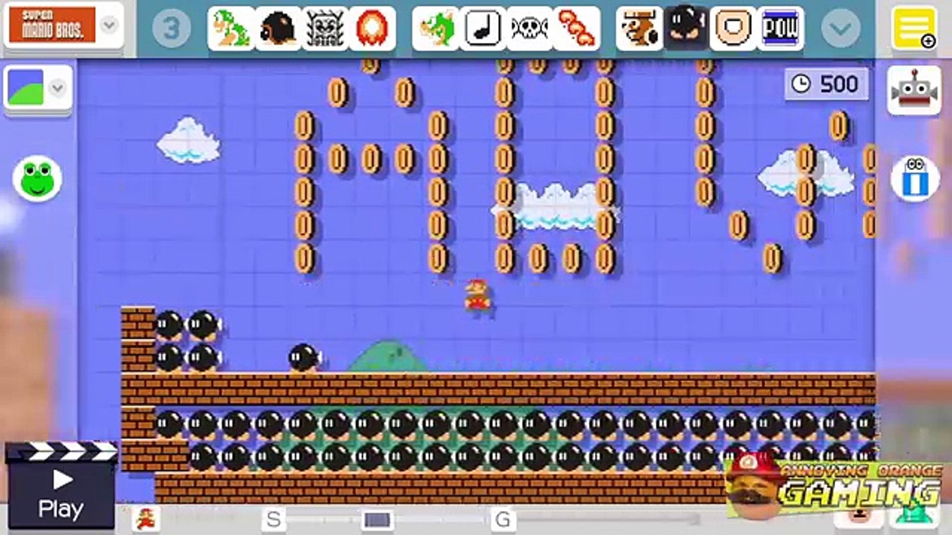 Annoying Orange And Pear Plays Super Mario Maker Thunderwear - 