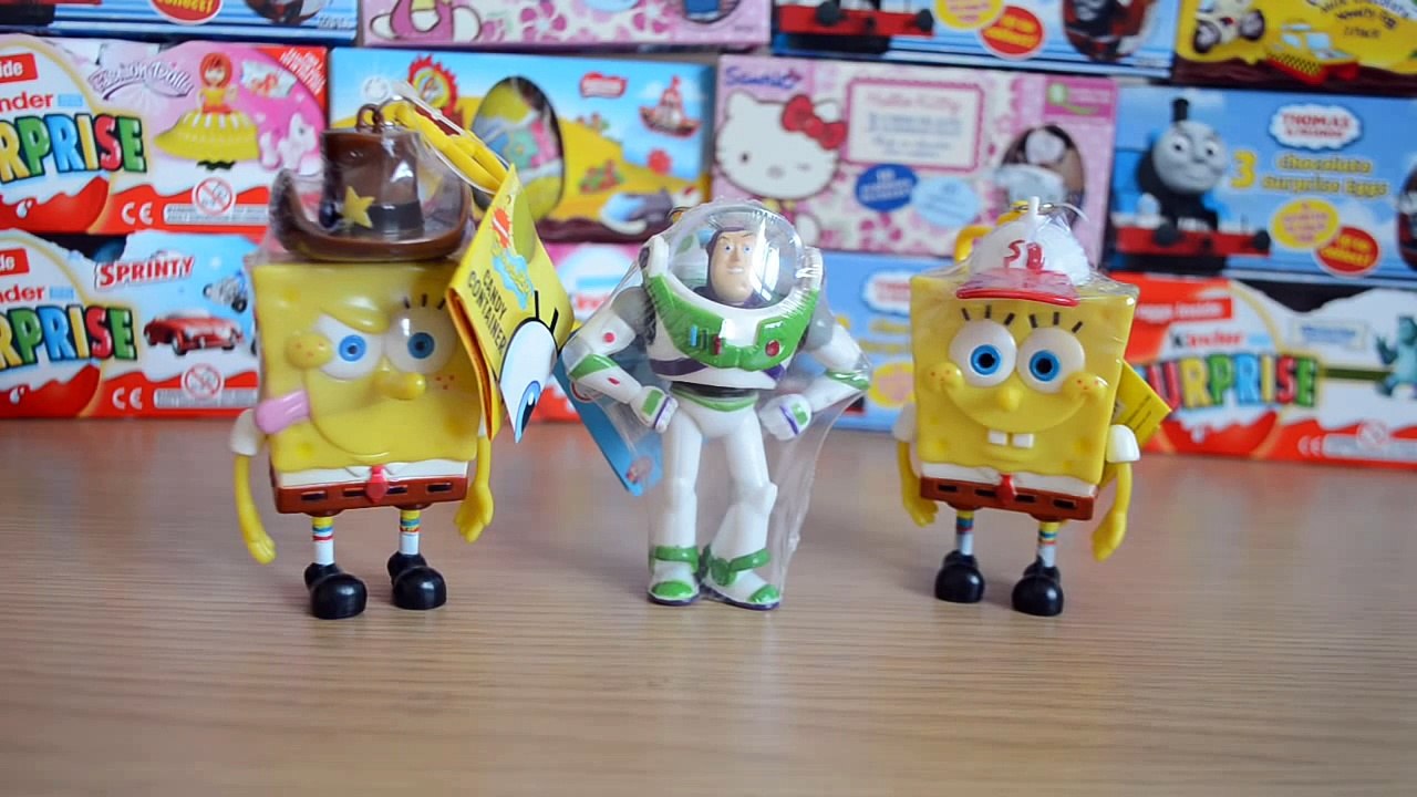 Toy Story 3 Buzz lightyear Spongebob squarepants Candy AMAZING spongebob toy