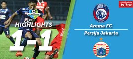 Highlight Liga 1 - Arema FC vs Persija Jakarta (1-1)