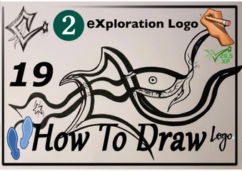 ✍ How To Draw 19 | eXploration (Logo) | Easy  eXploration
