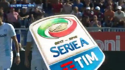 Cagliari 0  -  1  Chievo   24/09/2017 Roberto Inglese  super Goal 53' HD Full Screen .