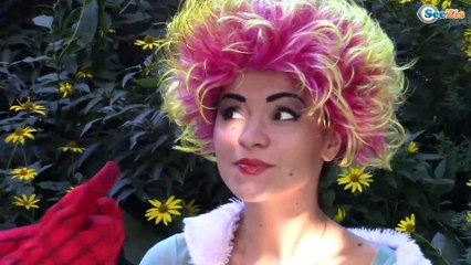 Frozen Elsa and Maleficent Best Friends?? Anna's Broken heart w/ Spiderman and Pink Spidergirl