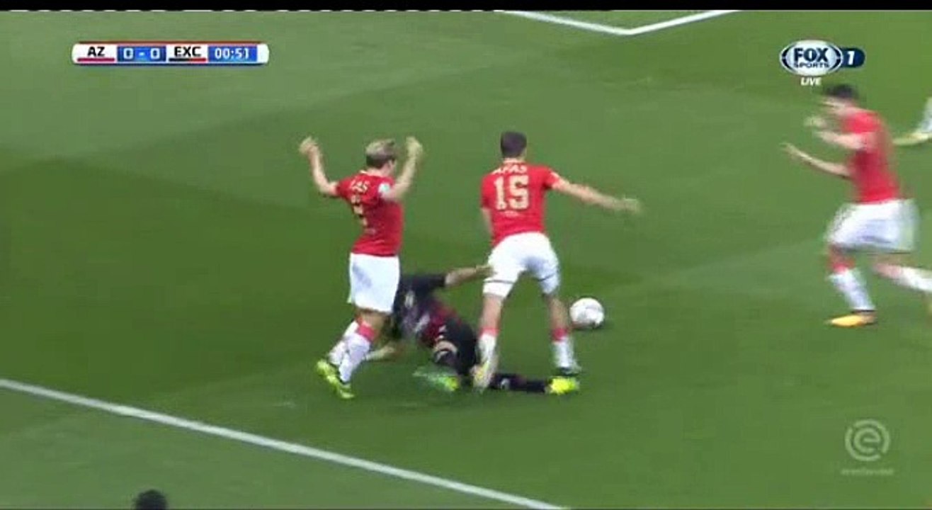 (Penalty) Bruins L. Goal HD -  AZ Alkmaar	0-1	Excelsior 24.09.2017