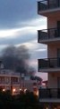 Andria: incendio ben visibile da Via Lama Paola