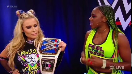 Smackdown Live 08 29 17  Tamina vs Tina Stock   Natalya, Naomi&Carmella Backstage Segment