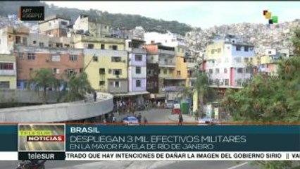 Brasil: realizan operativo contra el crimen organizado en Rocinha