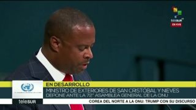 ONU:San Cristóbal y Nieves llama a acciones contra el cambio climático