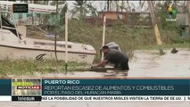 Puerto Rico registra escasez de alimentos, agua y combustible