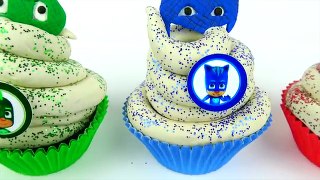 PJ Masks Glitter CUPCAKES with TOYS and SURPRISES/ And Special Mystery 4th CUPCAKE too