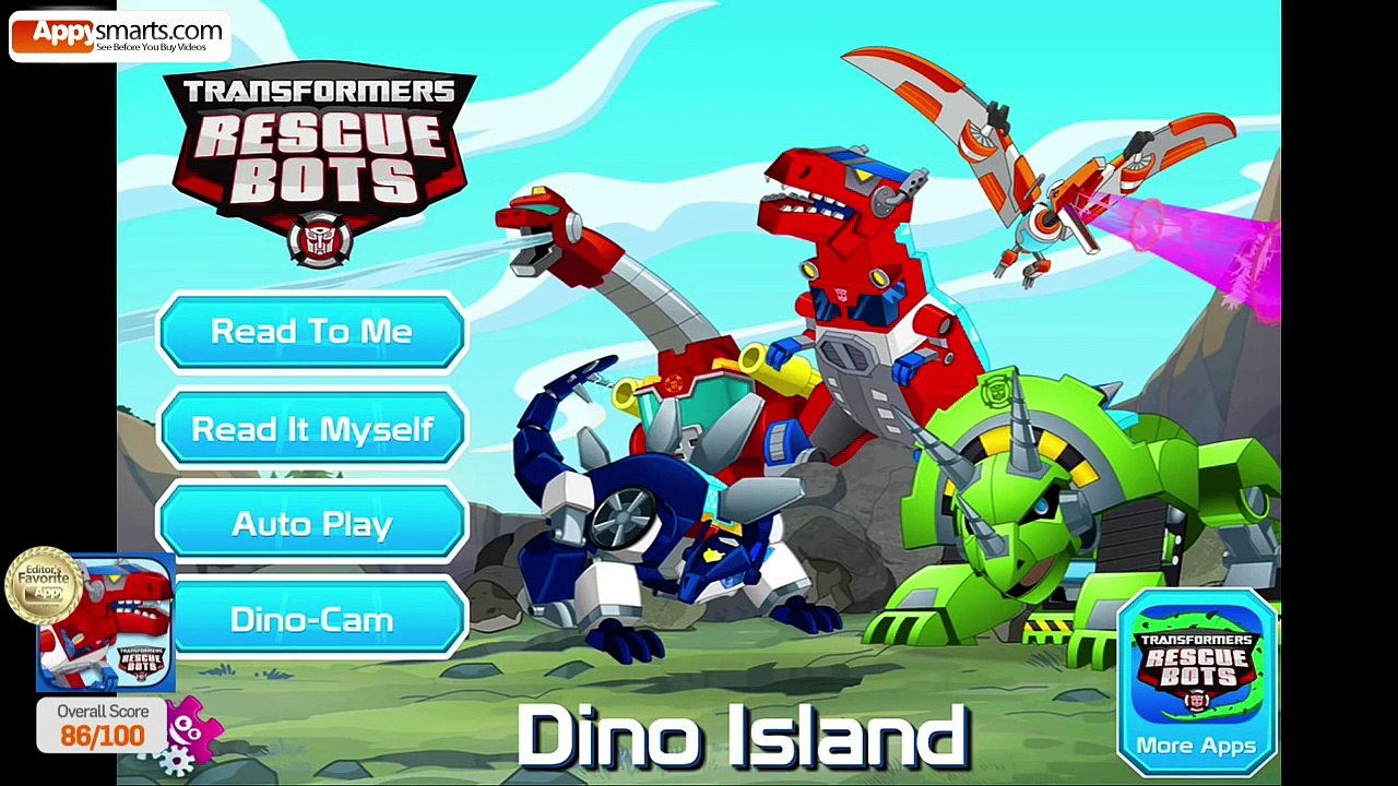 Transformers Rescue Bots: Dino Island - Kids App Demo/Gameplay