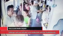 Saldırgan yolcuya şoförden önce otobüsteki yolcular müdahale etti