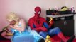 Frozen Elsa Eating Candy and Spiderman Treats Teeth New Episodes! Spiderman Superheroes In Real Life