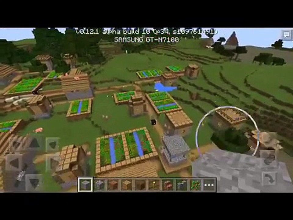 Болото и 3 деревни сид на Minecraft PE 0.12.1
