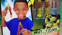 Ninja Turtles Figure to Weapon Toy Leonardo Mutation into Katana Sword Raphael Mutations into Psi
