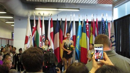 2017 ACI Senior Ladies Medal Ceremony (Fancam) 1080p - Kaetlyn Osmond, Mai Mihara, Elizabet Tursynbaeva