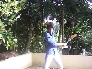 Martial art NUNCHAKU ROTATION   (480p) video from 2011