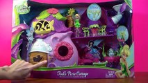 Disney Fairies 21 Piece Toy Playset Tinks Pixie Cottage Unboxing! Tinker Bell Peter Pan Never Land!