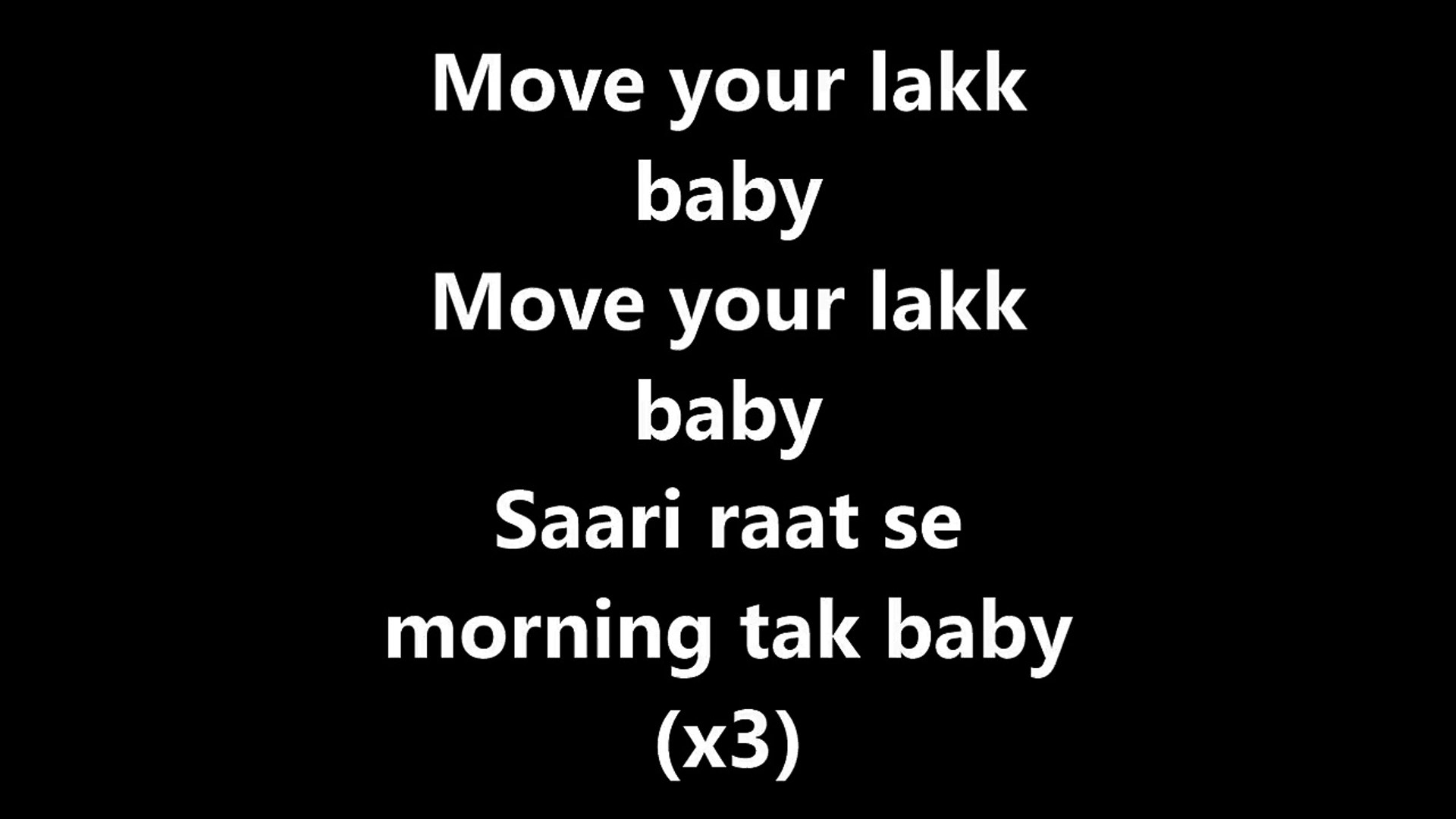 Move Your Lakk Lyrics – NOOR | Badshah + Diljit Dosanjh FT. Sonakshi Sinha  #MYL - video Dailymotion