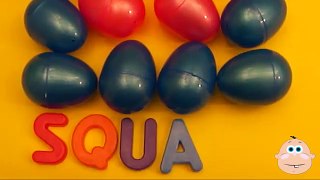 Apprendre formes et compte avec des œufs ouverture des œufs rempli avec jouets Bonbons et amusement