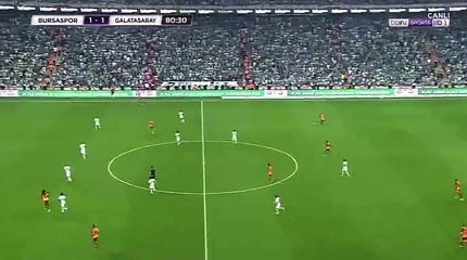 Tolga Ciğerci  Goal HD - Bursaspor	1-2	Galatasaray 24.09.2017