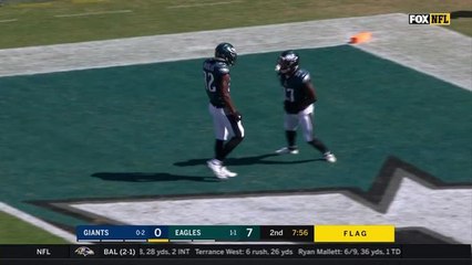 Rasul Douglas picks off Eli Manning in the red zone