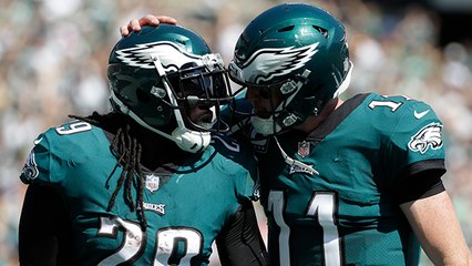 LeGarrette Blount plows his way into the end zone for a TD