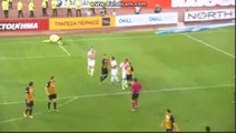 Uros Cosic Horror Red Card HD - AEK Athens FCt3-2 Olympiakos Piraeus 24.09.2017