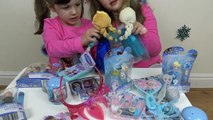 Frozen Giant Surprise Egg Candy Haul and toys Elsa Anna Olaf Toys and Candy Review #5