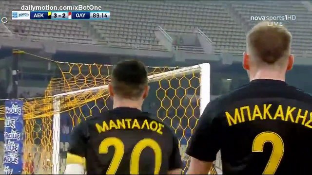 Petros Mantalos Goal HD - AEK Athens FC 3 - 2 Olympiakos - 24.09.2017 (Full Replay)